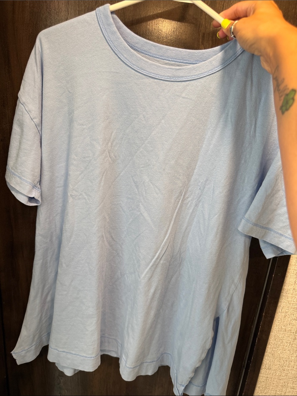 Old Navy Light Blue Crew Neck Short Sleeve Tee
